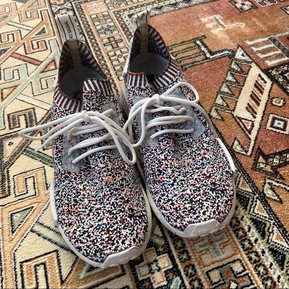 Adidas NMD R1 PK Primeknit Color Static Sneakers BW1126 - Picture 5 of 13